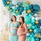 142pcs Teal Turquoise Balloon Arch Garland Kit with Teal Turquoise